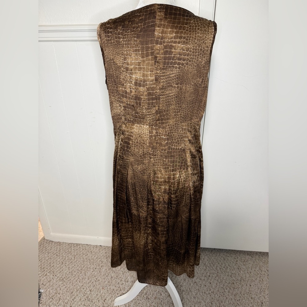 Jones New York Animal Print Midi Dress Womens Size 12 new with tag - Picture 2 of 10
